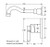 Eleanor Wall Basin or Bath Mixer Set Chrome or Chrome [320458]