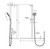 Care Inverted T Rail Shower Chrome [320474]