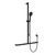 Care Inverted T Rail Shower with Push/Pull Slider Matte Black [320484]