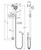 Lillian Rail Shower Urban Brass [322268]