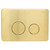 R&T Stainless Steel Round Button Flush Plate Urban Brass PVD Finish [323655]