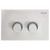 R&T Raised Button PWD Flush Plate White [323657]