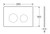 R&T Stainless Steel Round Button Flush Plate Gunmetal PVD Finish [323658]