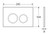 R&T Matte Black Round Button Flush Plate [323659]