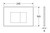 R&T Matte Black Square Button Plate R&T [323642]