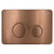 R&T Stainless Steel Round Button Flush Plate Brushed Copper PVD Finish [323650]