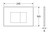 R&T Chrome Square Button Plate for Wall Pans [323651]