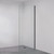 Rectangular Frameless Glass Shower Panel with Channel 800mm Matte Black [324993]