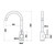 Anise (Holli) Round Gooseneck Sink Mixer Brushed Nickel Lead Free [330456]