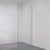 Rectangular Frameless Glass Shower Panel with Channel 700mm Brushed Gold [324838]