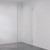 Rectangular Frameless Glass Shower Panel with Brackets 900mm Gunmetal [324813]
