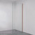 Rectangular Frameless Glass Shower Panel with Channel 900mm Brushed Copper [324872]