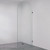 Arch Frameless Glass Shower Panel with Brackets 1200mm Matte Black [324990]