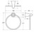 Lillian Towel Ring Urban Brass [325721]