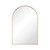 Arch Brushed Copper Framed Mirror [325716]