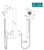 Stella Care Rail Shower with Push/Pull Slider [326056]