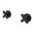Kaya Cross Wall Taps Matte Black [326084]