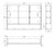 1200 Mirror Cabinet with Display Shelf Walnut [326989]