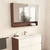 1200 Mirror Cabinet with Display Shelf Walnut [326989]
