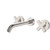 Kaya Wall Set Cross Taps 180mm Brushed Nickel [327494]