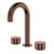 Kaya Round Hob Set Round Taps Brushed Copper [327484]