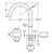 Kaya Round Hob Set Round Taps Brushed Copper [327484]