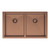 Hana 27L/27L Double Kitchen Sink PVD Brushed Copper [328553]