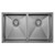 Hana Anti-Scratch 27L/27L Double Kitchen Sink Gunmetal [328562]