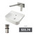 Dublin Semi-Recessed Basin Bundle Brushed Nickel [331076]