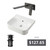 Dublin Semi-Recessed Basin Bundle Gunmetal [331074]