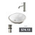 Oslo Oval Undermount Basin Bundle Brushed Nickel [331066]