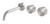 Wall Bath or Basin Mixer Hostess Set (180mm Fixed Spout) Brushed Nickel Lead Free [331013]