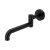 Mecca Wall Mounted Swivel Bath Spout (Only) 225mm II Matte Black [330935]