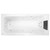 Novara Contour 12-Jet Spa Bath Sensa Touch 1665mm High Gloss White [272719]