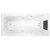 Novara Contour 12-Jet Spa Bath Sensa Touch 1525mm High Gloss White [272724]