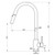 Xacta Xpressfit Sink Mixer Stainless Steel 5Star Gooseneck & Pull-Out Dual Black Chrome [192308]