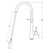 Xcel Xpressfit Sink Mixer Stainless Steel 5Star Gooseneck & Pull-Out Dual Gunmetal [192315]