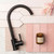 Xpo Xpressfit Sink Mixer Stainless Steel 4Star Gooseneck Matte Black [192346]