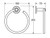 Axle Hand Towel Ring Gunmetal [331150]