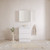 Elemental Plus Vanity 750mm Centre Bowl Alpha Top Floor Standing White Ultra Matte 1 Tap Hole [331176]