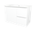 Elemental Vanity 900mm Centre Bowl Alpha Top Floor Standing White Ultra Matte 1 Tap Hole [331186]