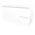 Elemental Vanity 1200mm Centre Bowl Alpha Top Floor Standing White Ultra Matte 1 Tap Hole [331193]