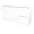 Elemental Vanity 1200mm Centre Bowl Alpha Top Floor Standing White Ultra Matte 1 Tap Hole [331193]