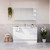 Elemental Vanity 1200mm Centre Bowl Alpha Top Floor Standing White Ultra Matte 1 Tap Hole [331193]