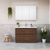 Elemental Plus Vanity 1200mm Centre Bowl Alpha Top Floor Standing Aged Walnut 1 Tap Hole [331195]
