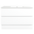 Elemental Plus Vanity  1200mm Centre Bowl Alpha Top Floor StandingWhite Ultra Matte 1 Tap Hole [331196]