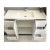 Vanessa 1200mm Poly-Marble Moulded Basin-Top + Fingerpull Gloss White Cabinet on Kick Board 1 Tap Hole [197783]