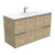 Vanessa 1200mm Poly-Marble Moulded Basin-Top + Edge Scandi Oak Cabinet Wall-Hung 1 Tap Hole [197798]