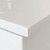 Vanessa Poly-Marble Moulded Basin-Top Double Bowl + Fingerpull Gloss White Cabinet Wall-Hung 1500mm 1 Tap Hole [197822]