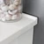 Vanessa Poly-Marble Moulded Basin-Top Double Bowl + Fingerpull Gloss White Cabinet Wall-Hung 1500mm 1 Tap Hole [197822]